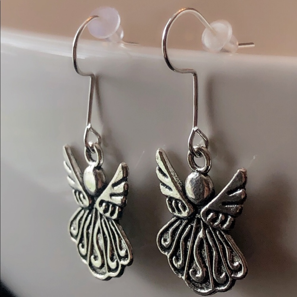Handmade angel earrings